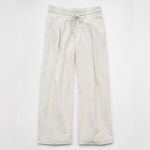 NWOT American Eagle Outfitters Light Gray Wide Leg Pants Women’s Size Large